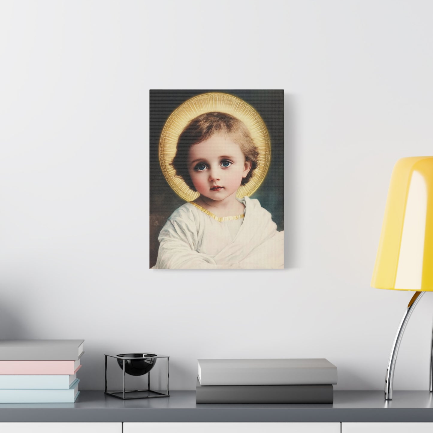 Jesus Child Catholic Canvas Wall Art, Christian Decor