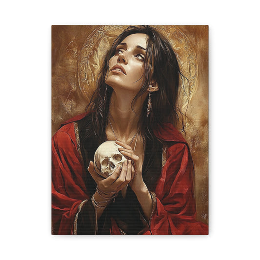 St. Mary Magdalene Catholic Canvas Wall Art, Christian Decor