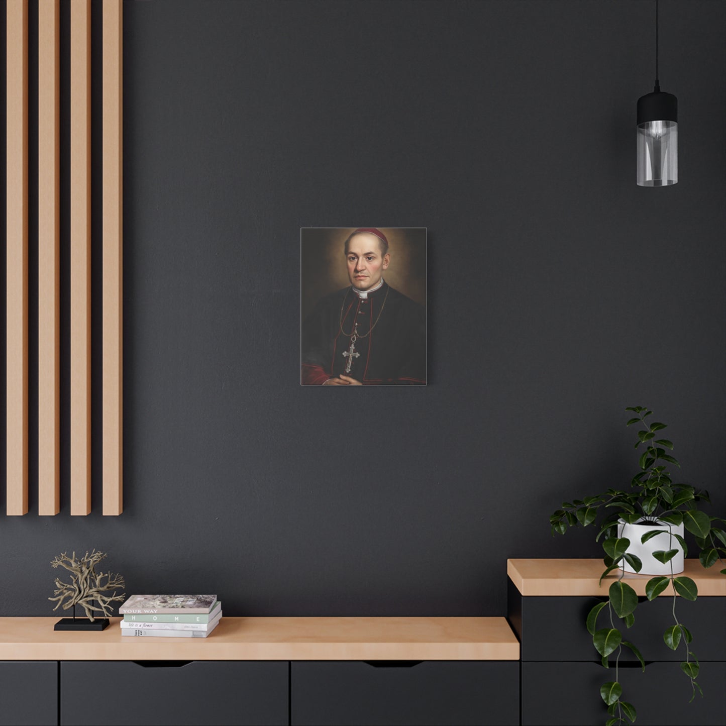 St. Anthony Mary Claret Canvas Print, Catholic Decor Wall, Gift Religious Christian