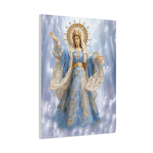 Our Lady of Assumption Bulakan Canvas Print, Catholic Decor Wall, Gift Religious Christian