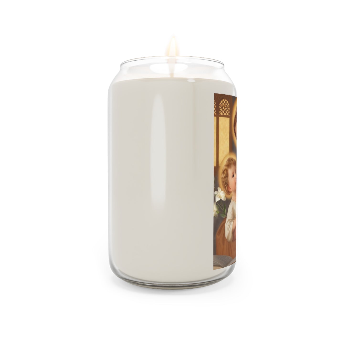 St. Anthony and Baby Jesus Catholic Serenity Scented Candle, 13.75oz | Relaxation Gift, Home Decor, Calm Atmosphere, Religious Decor