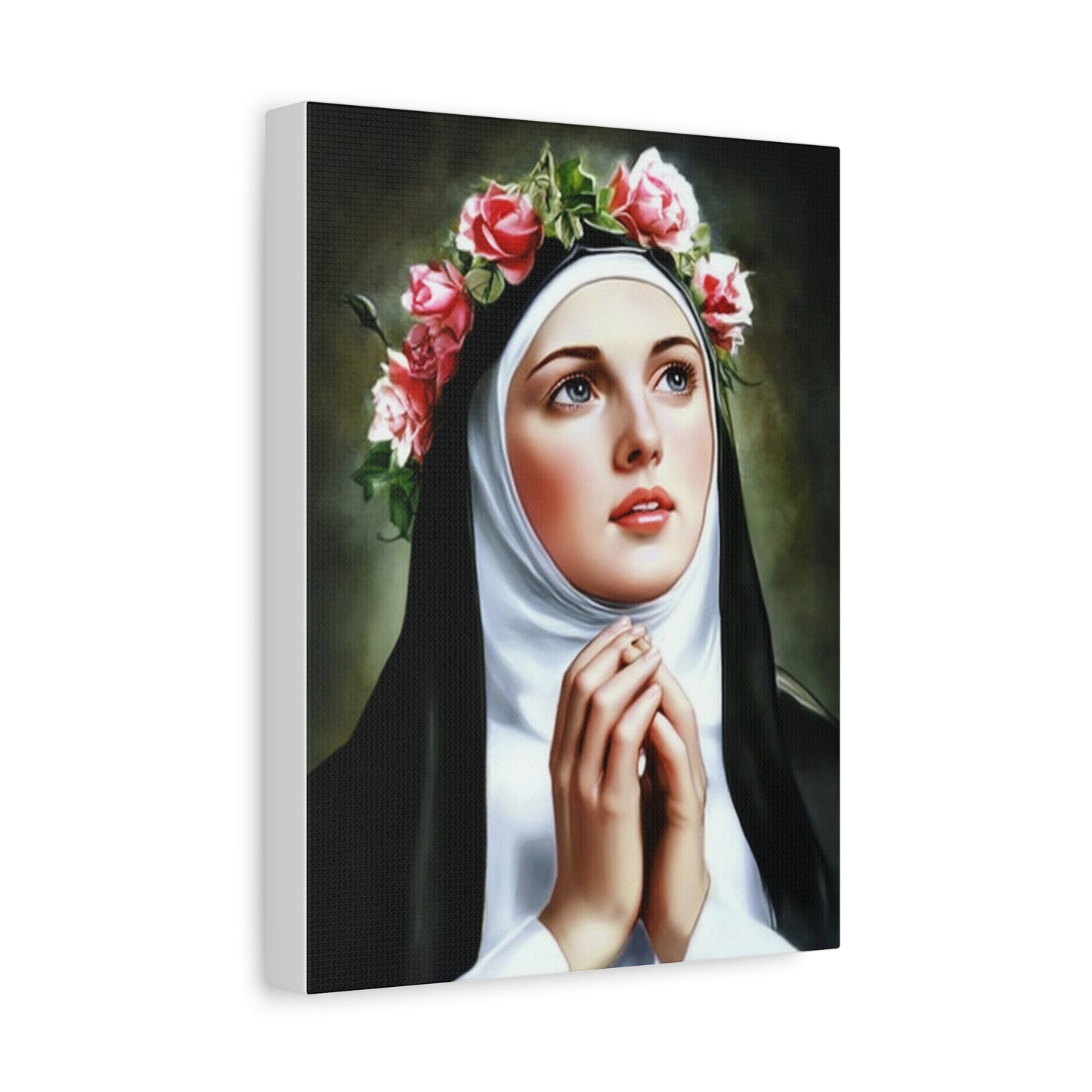 Ready To Hang - St. Rose of Lima Catholic Canvas Wall Art, Christian Decor