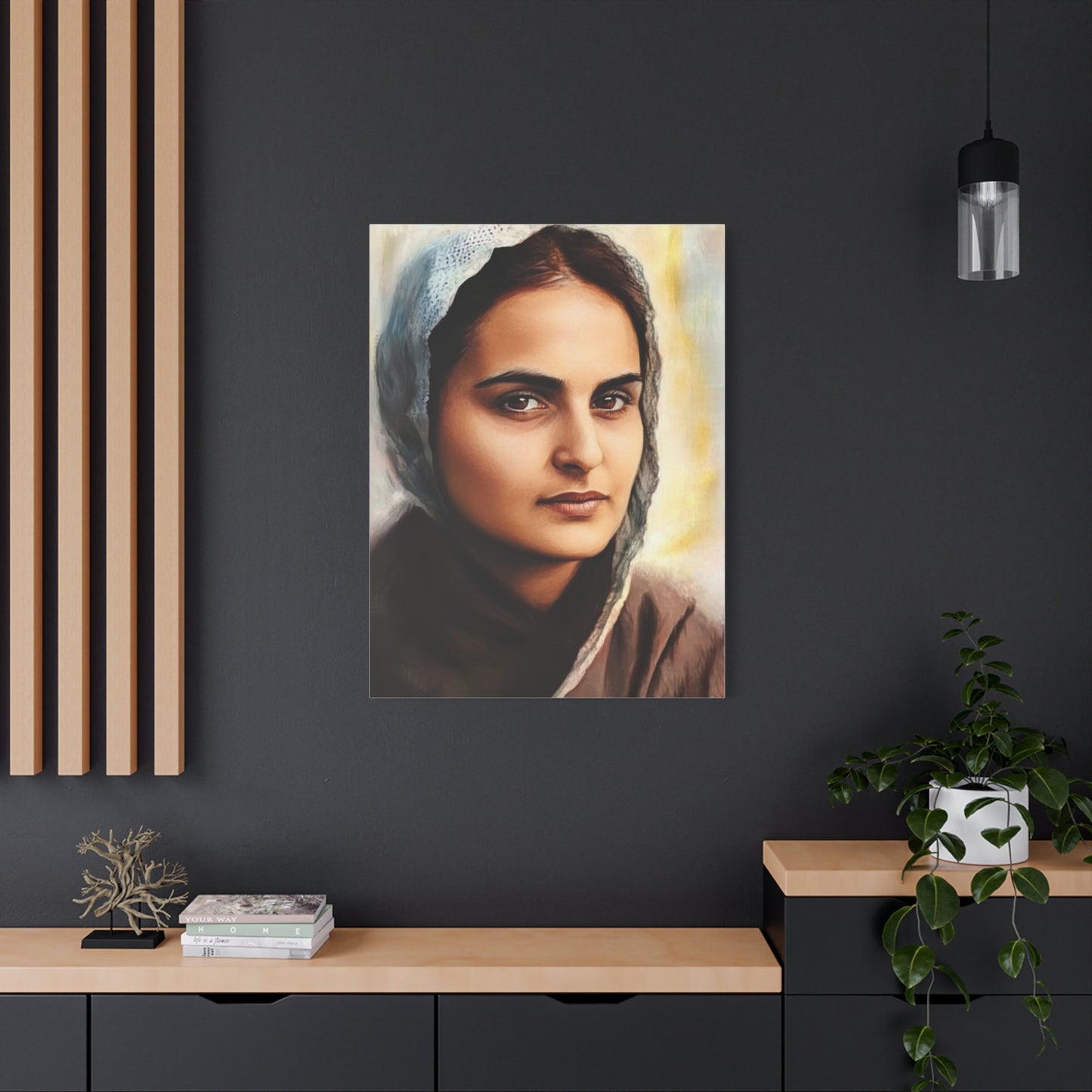 St. Bernadette Soubirous of Lourdes Canvas Print, Catholic Decor Wall, Gift Religious Christian
