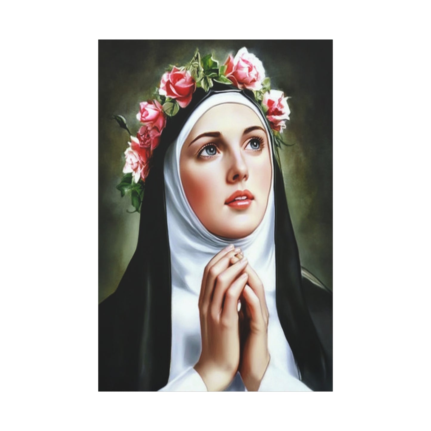 Ready To Hang - St. Rose of Lima Catholic Canvas Wall Art, Christian Decor