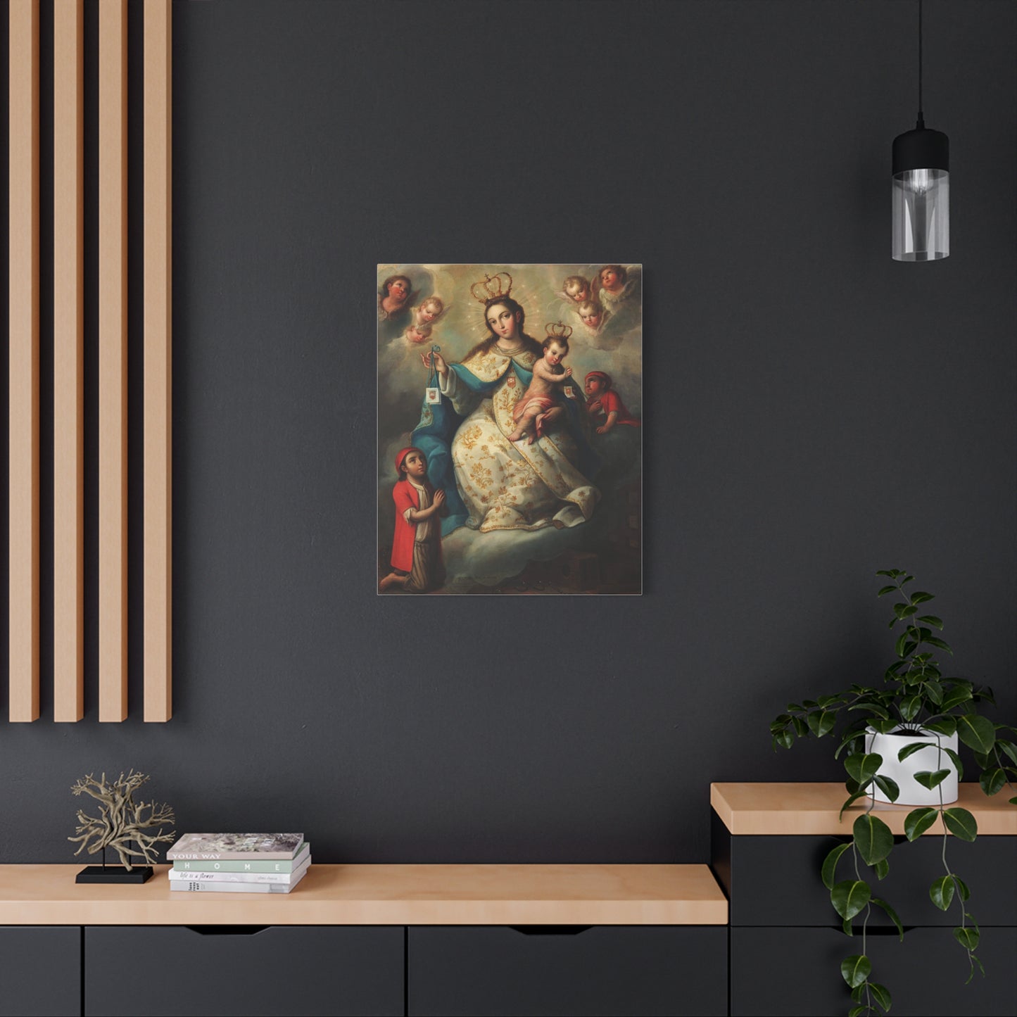 Virgin of Mercyu Catholic HQ Print on Canvas Ready To Hang - Virgin Mary Canvas