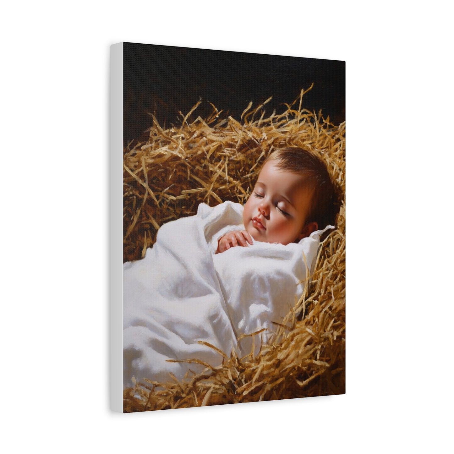 Sleeping Baby Jesus Canvas Print, Catholic Decor Wall, Gift Religious Christian
