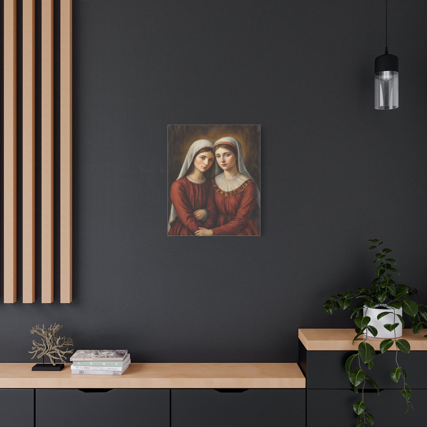 Ready to Hang - Sts. Perpetua and Felicity Catholic Canvas Wall Art, Christian Decor