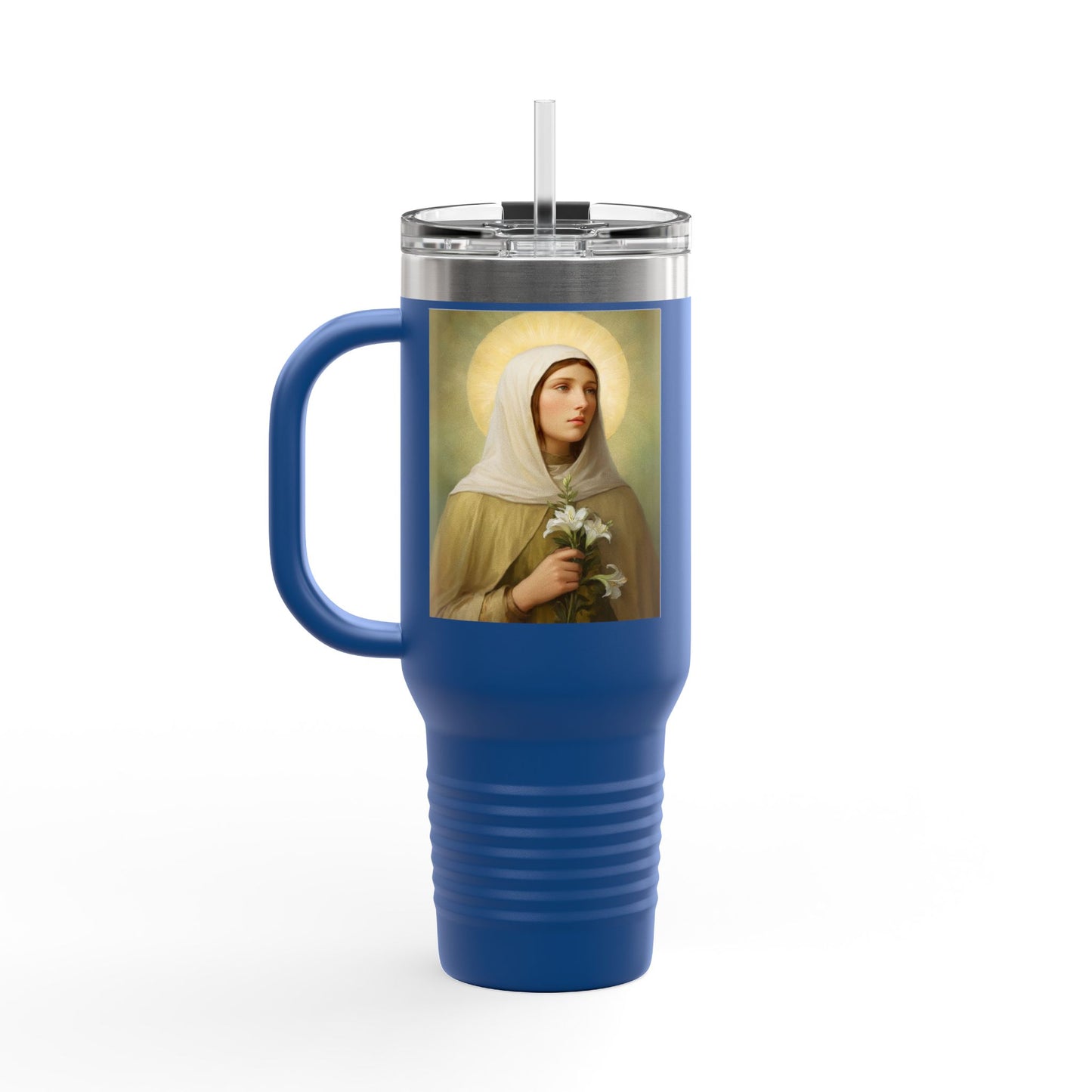 St.Ada Insulated Travel Mug - Perfect for Nature Lovers, Faith, Spiritual Gifts 40oz