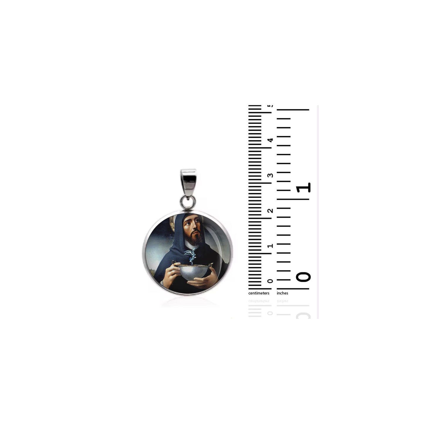 Saint Luis Beltran Catholic sterling silver 925 Christian Medal Patron Pendant image 1