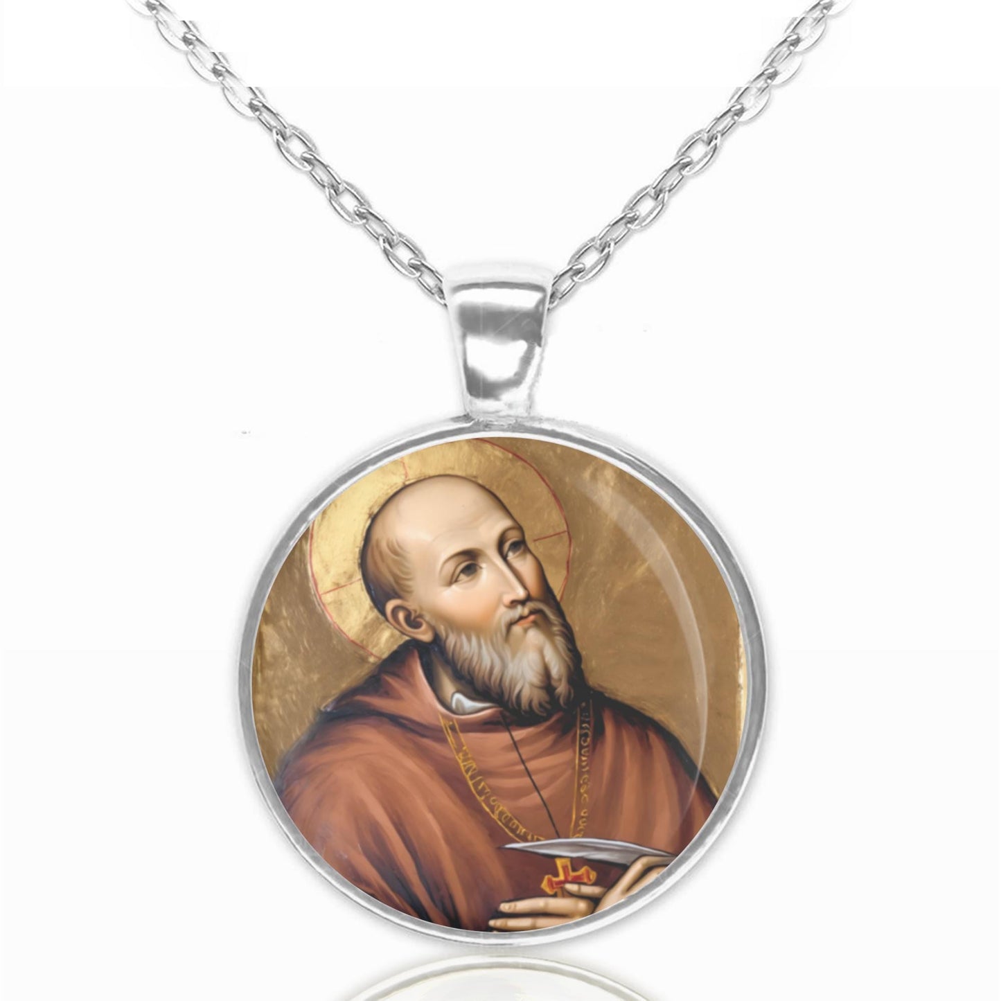 St. Francis de Sales - Catholic Medal Pendant Necklace
