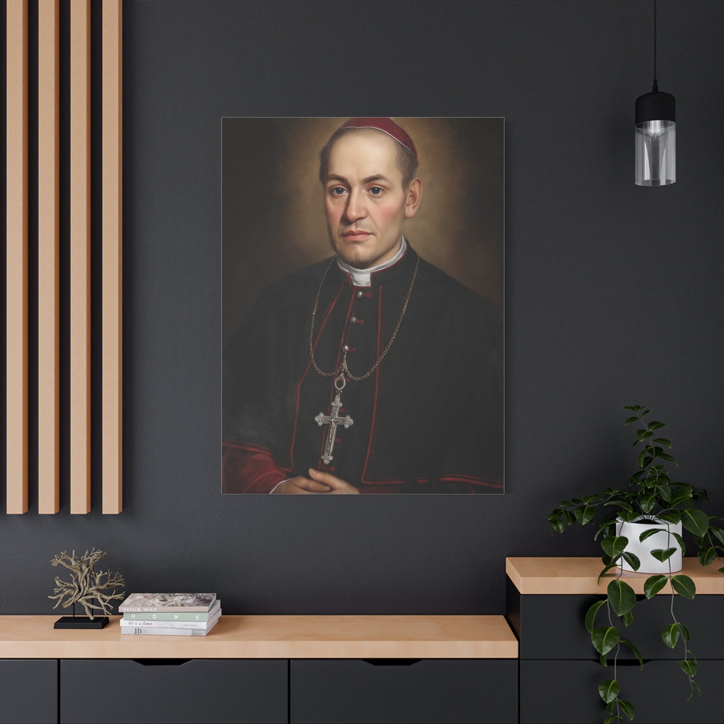 St. Anthony Mary Claret Canvas Print, Catholic Decor Wall, Gift Religious Christian
