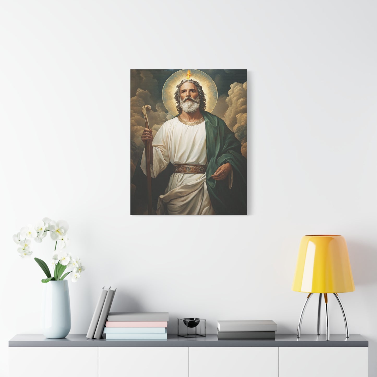 St. Jude Thaddeus Catholic Canvas Wall Art, Christian Decor