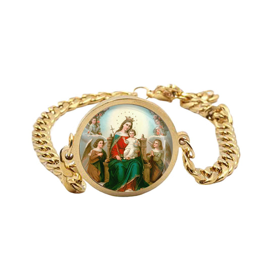 Our Lady Queen Of Heaven Bracelet Mother Mary Catholic Bracelet