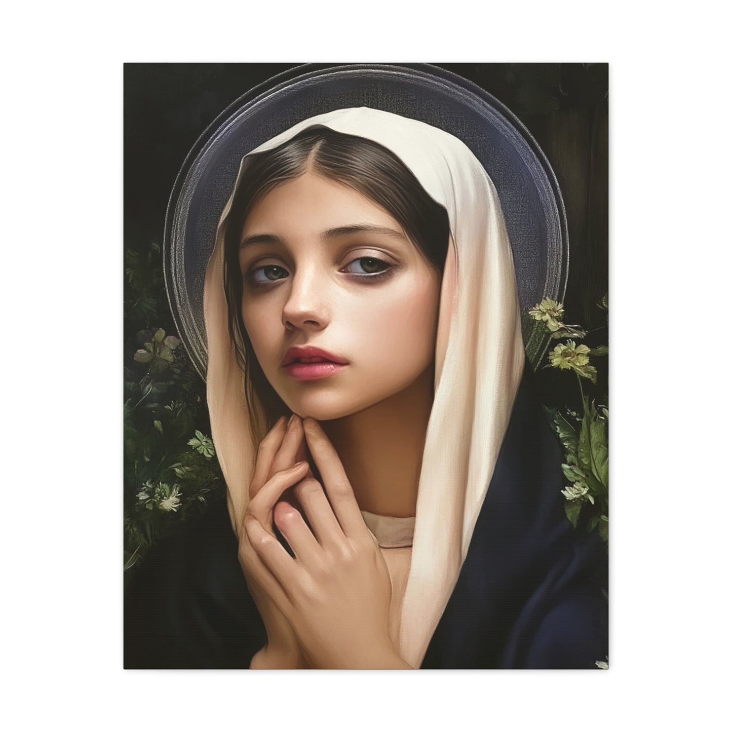 St. Elizabeth of Hungary Catholic Canvas Wall Art, Christian Decor