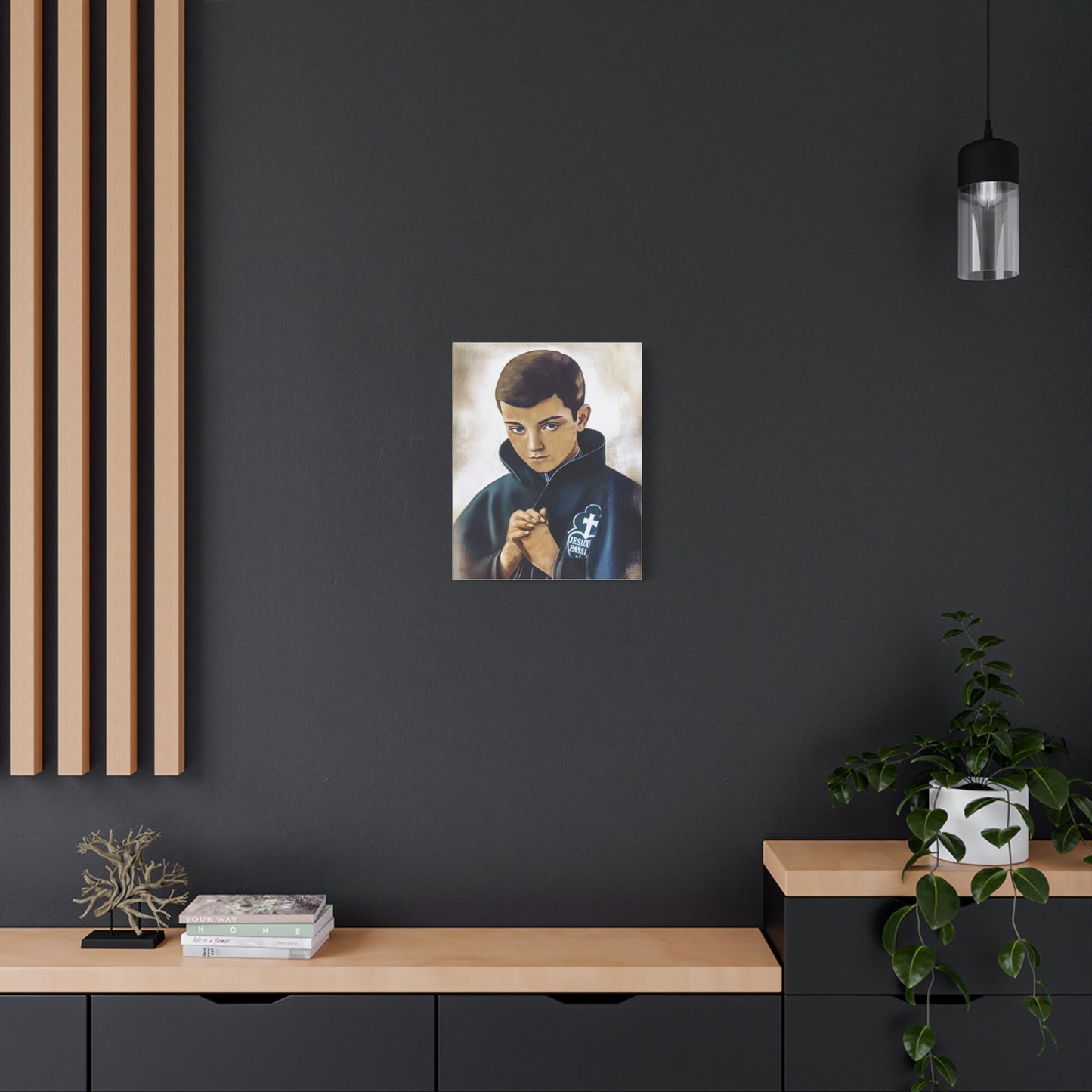 St. Gabriel Our Lady of Sorrows Catholic Canvas Wall Art, Christian Decor
