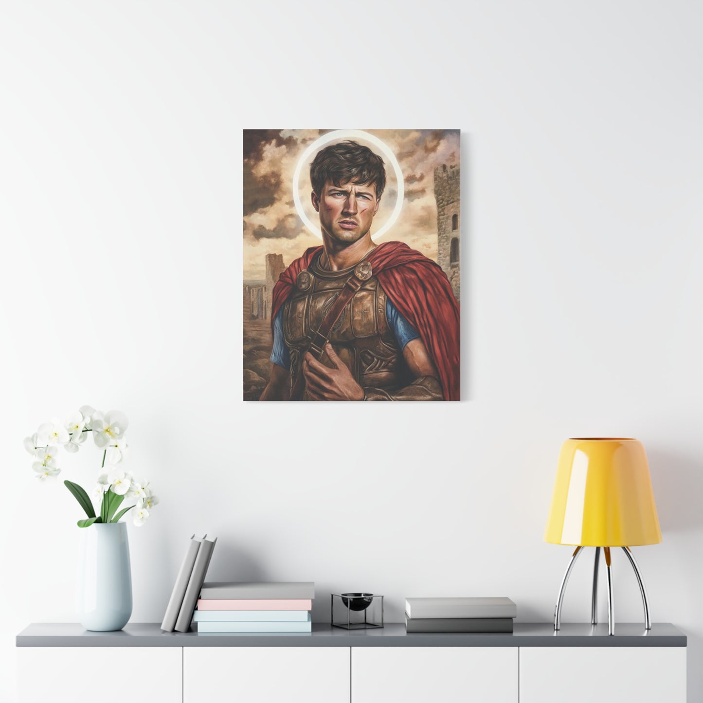 St. Expedite Catholic Canvas Wall Art, Christian Decor