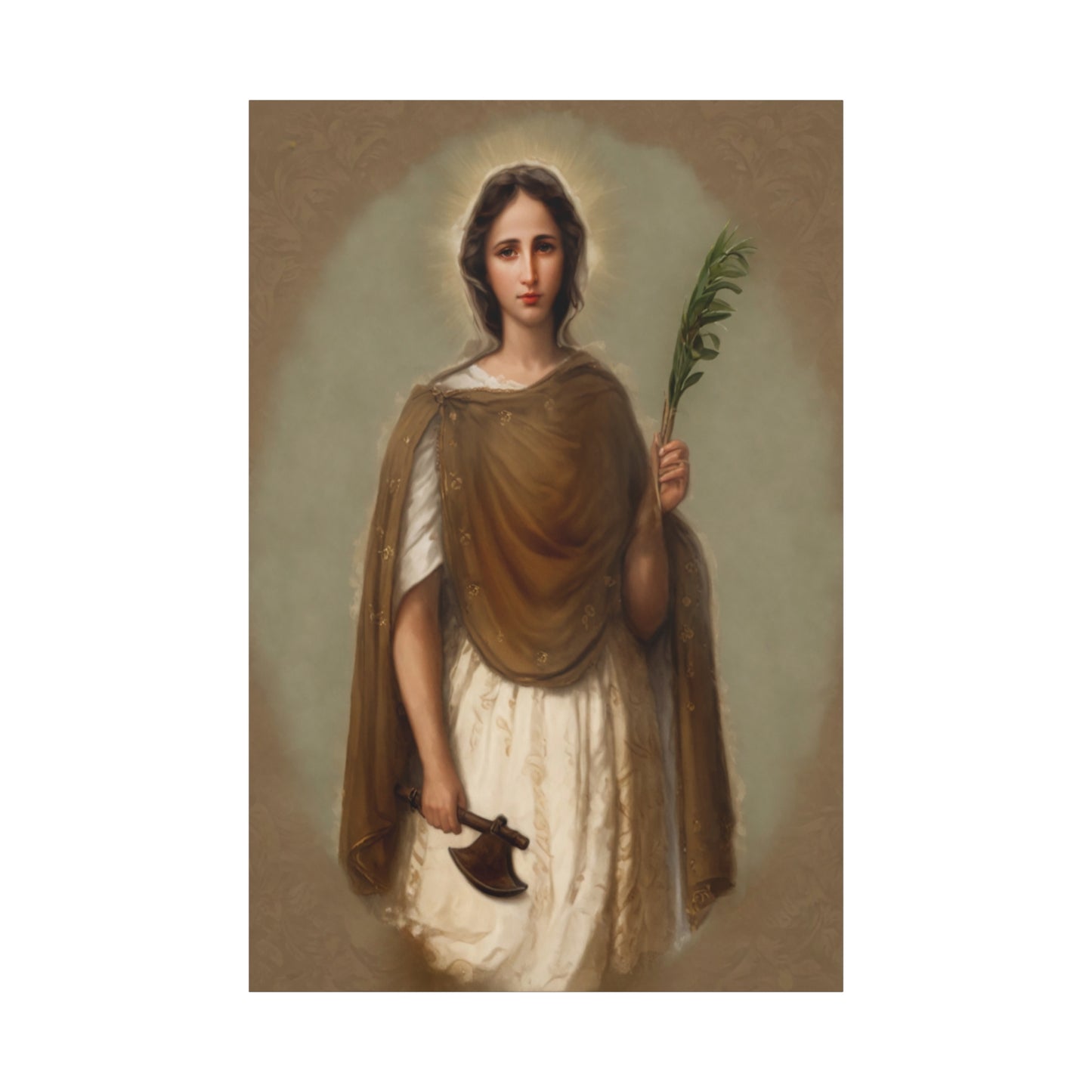 St. Engracia Catholic Canvas Wall Art, Christian Decor