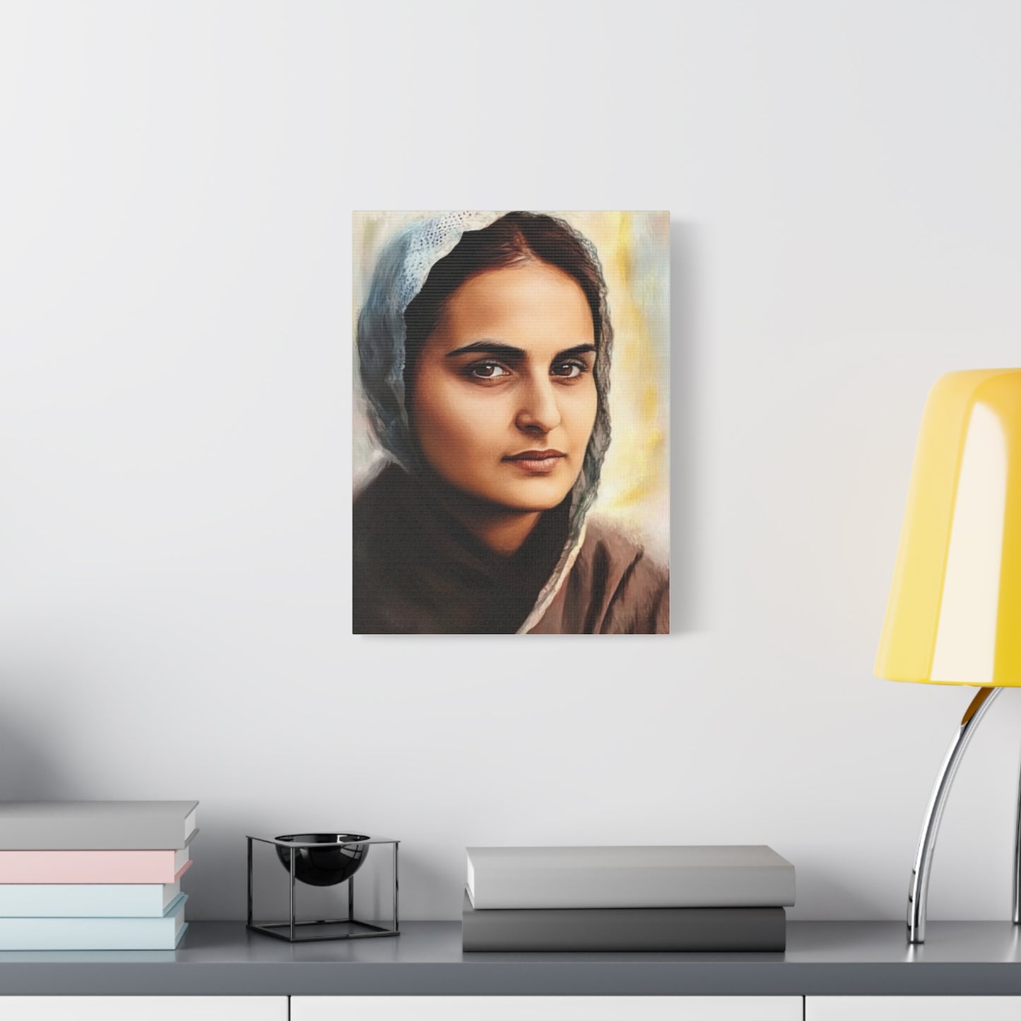 St. Bernadette Soubirous of Lourdes Canvas Print, Catholic Decor Wall, Gift Religious Christian