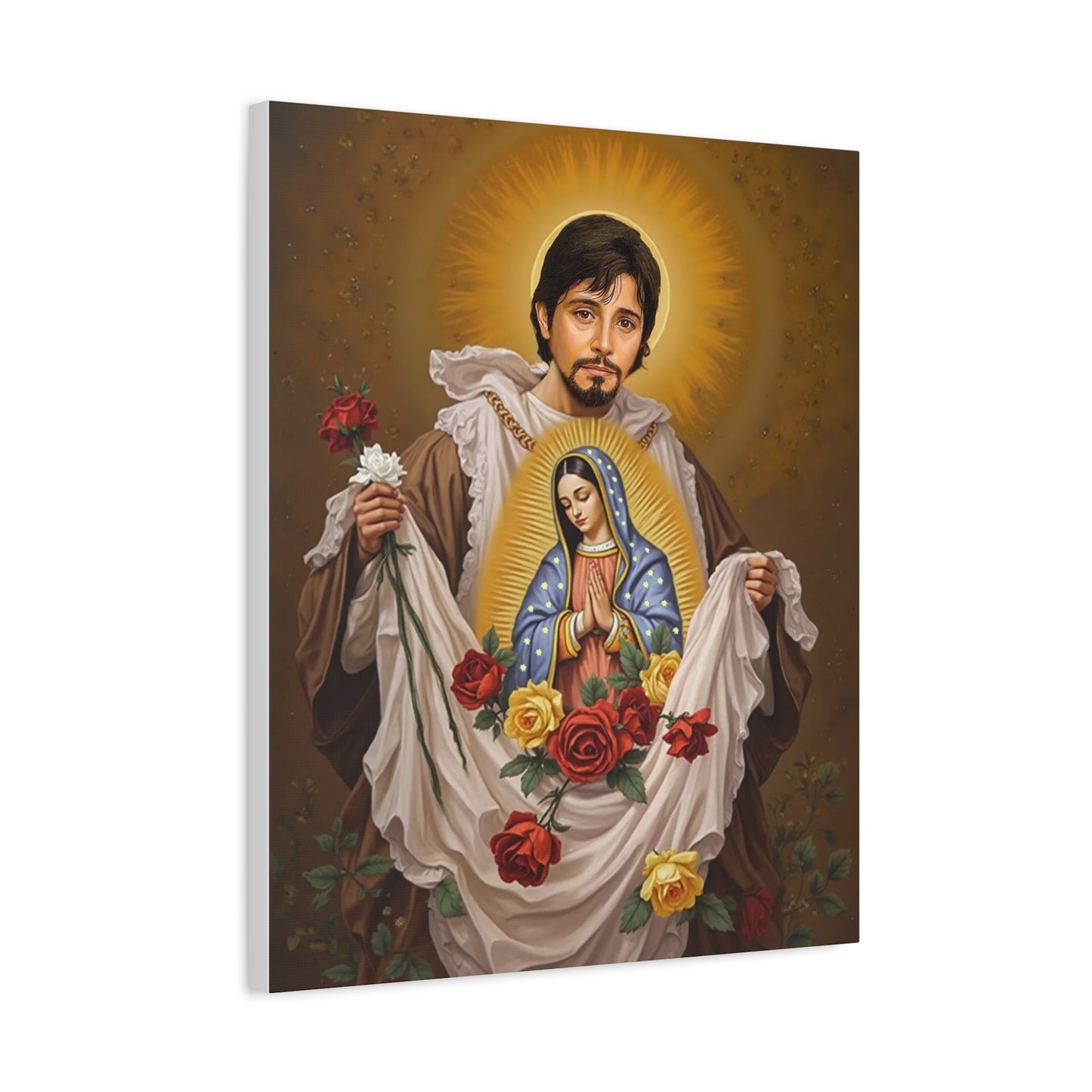 St. Juan Diego Catholic Canvas Wall Art, Christian Decor