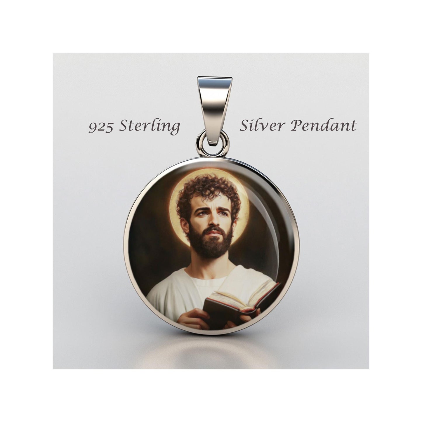 Saint Barnabas Religious Devotional sterling silver 925 Christian Medal Patron Pendant