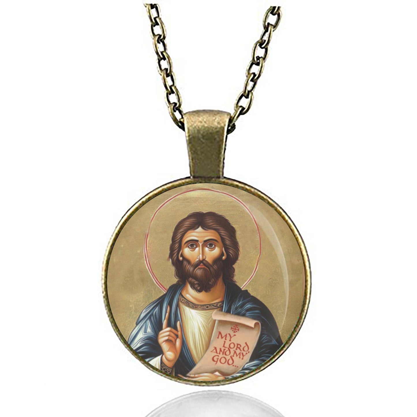 Saint Thomas the Apostle Patron India Religious Christian Necklace