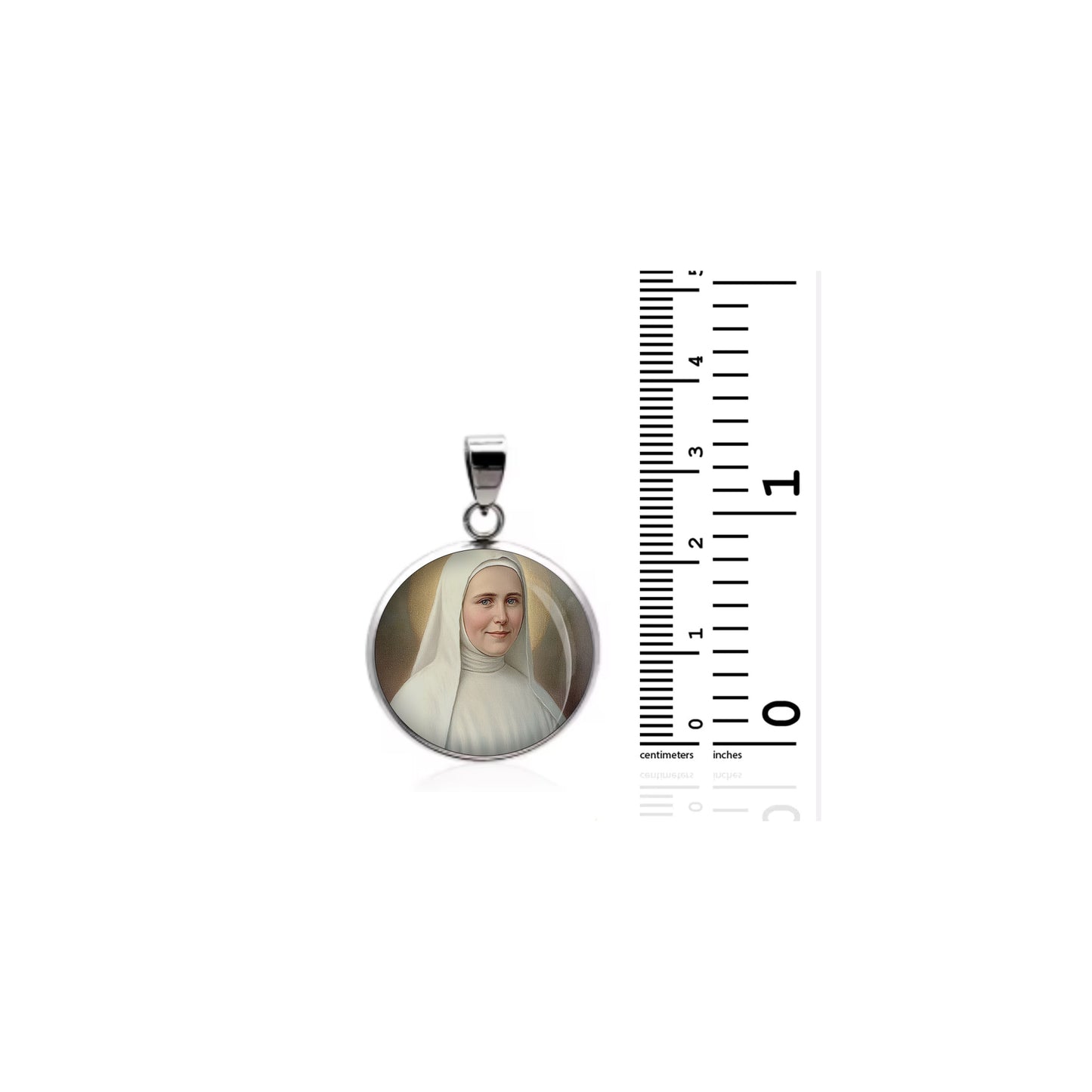 Saint Marie Amandine Catholic sterling silver 925 Christian Medal Patron Pendant image 1