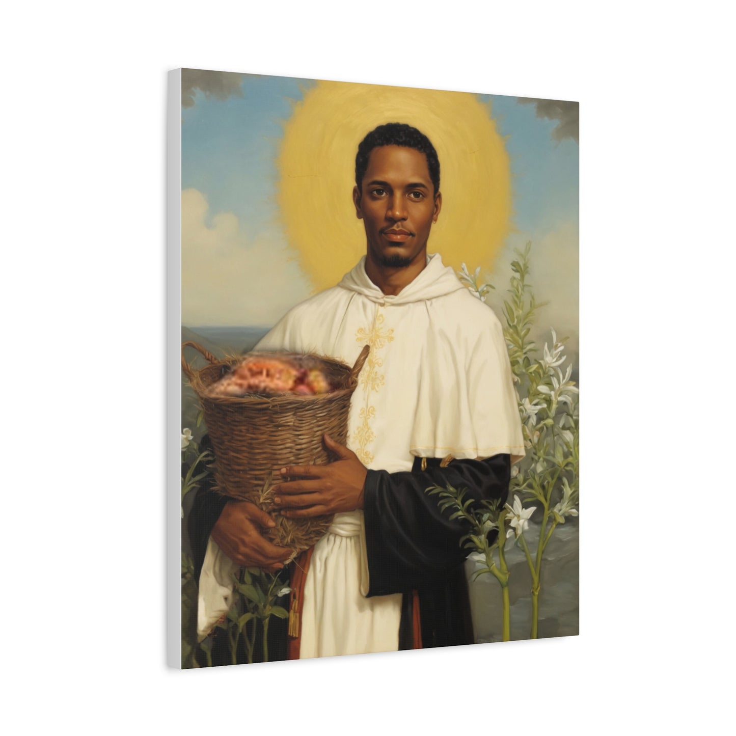 Ready To Hang - St. Martin de Porres Catholic Canvas Wall Art, Christian Decor