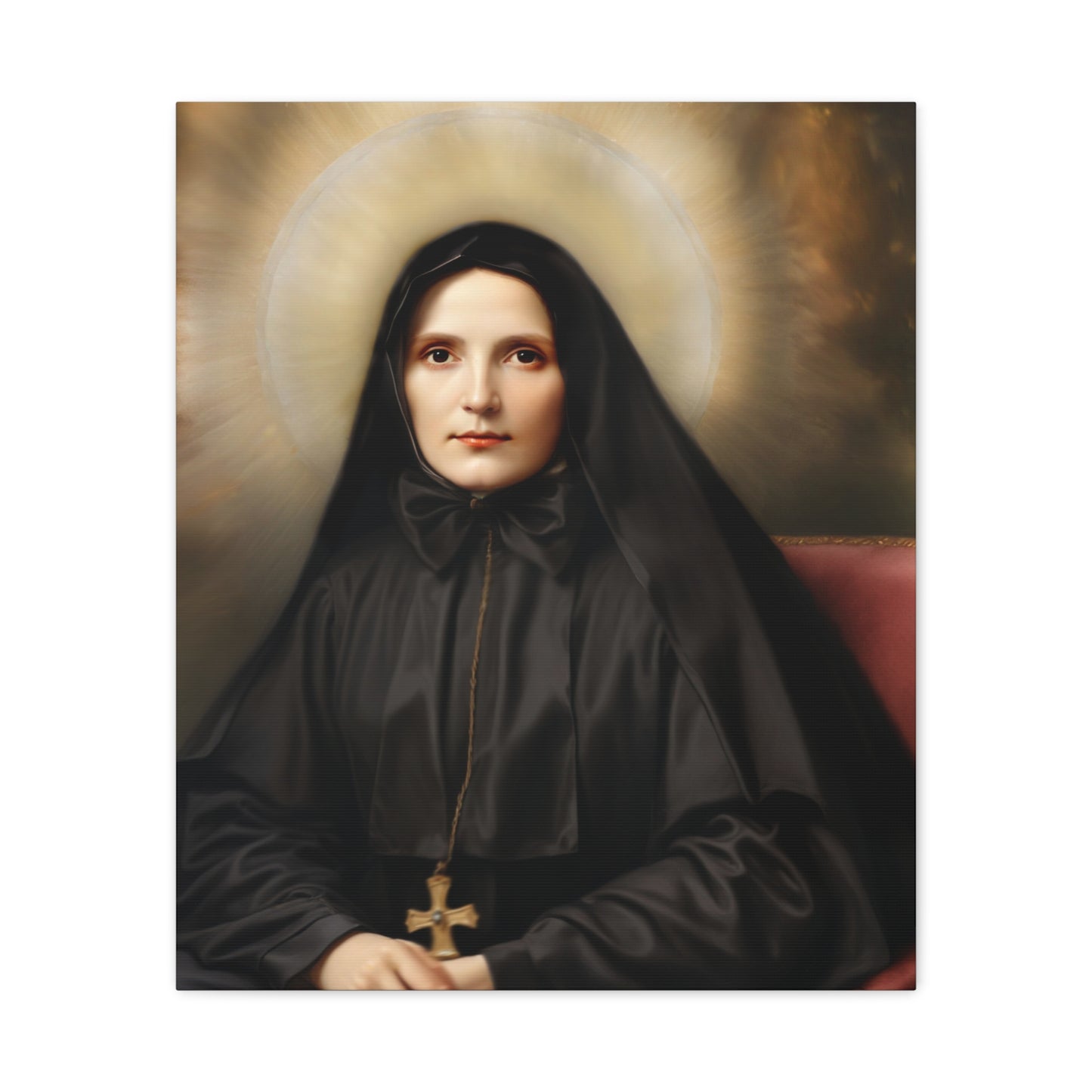 St. Frances Xavier Cabrini Catholic Canvas Wall Art, Christian Decor