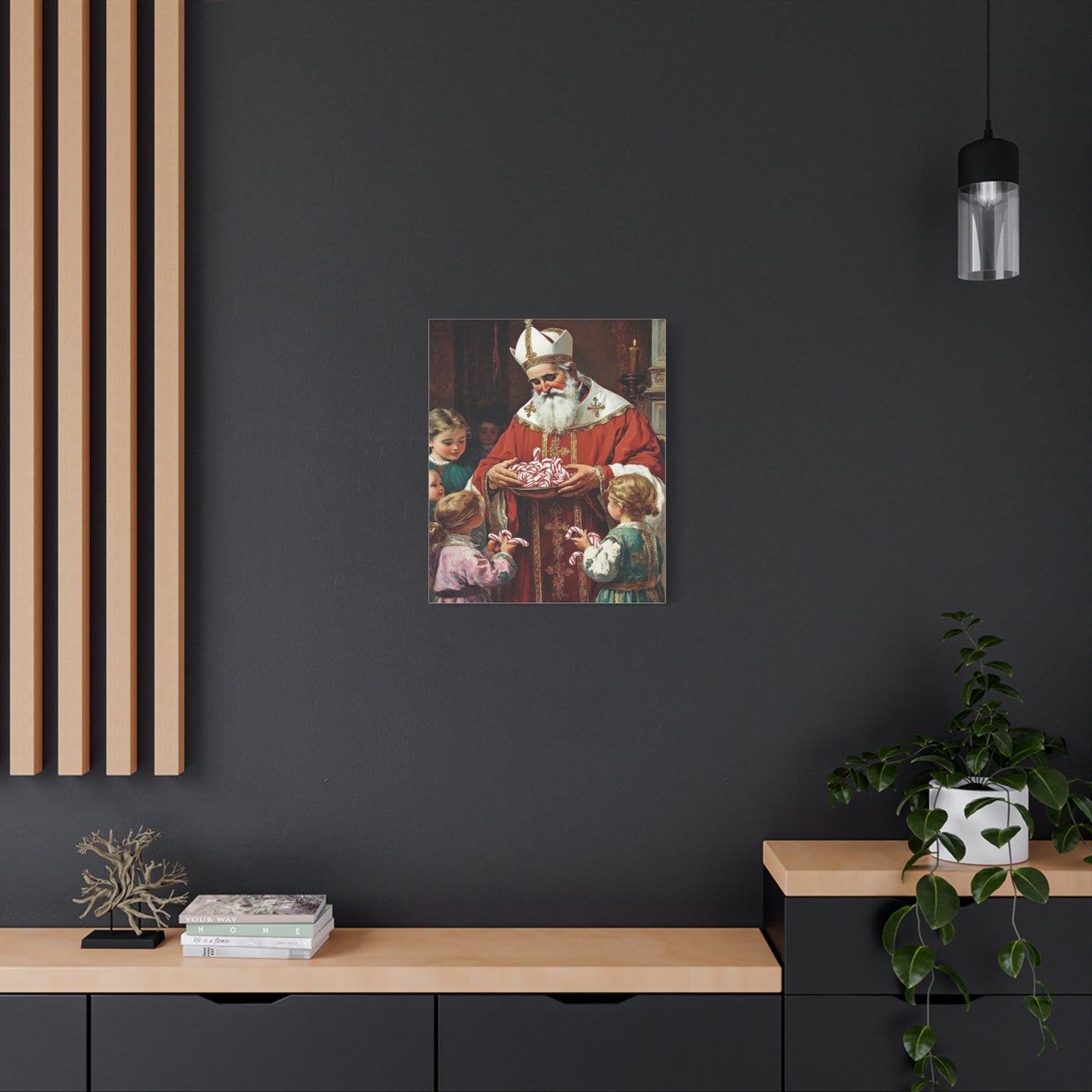 St. Nicholas of Bari - St. Nicholas of Myra Canvas Wall Art, Christian Decor