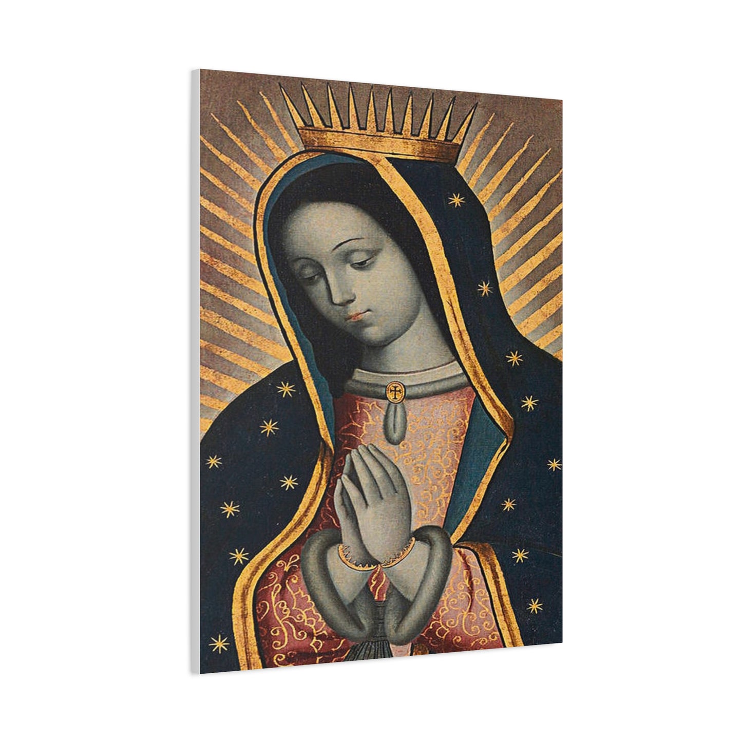 Virgin Of Guadalupe Catholic HQ Print on Canvas Ready To Hang - Virgin Mary Canvas