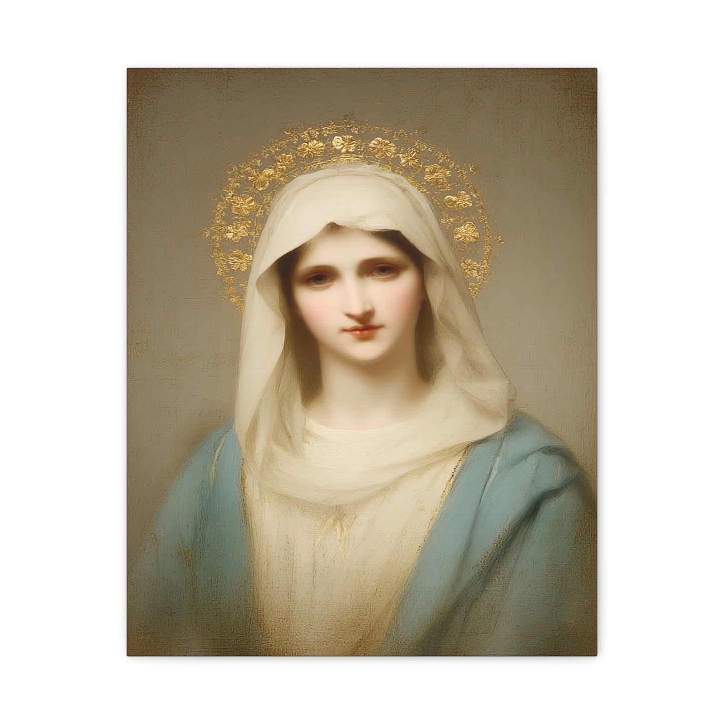 Holy Mother Mary Catholic Canvas Wall Art, Christian Decor
