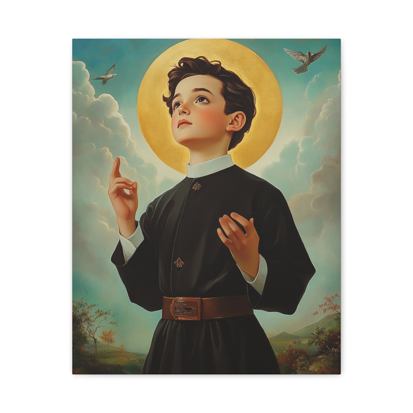 St. Dominic Savio Catholic Canvas Wall Art, Christian Decor