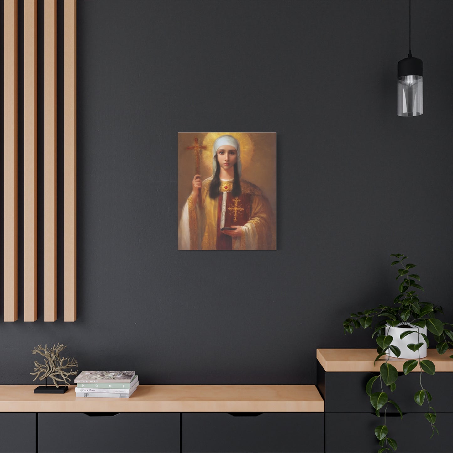 Ready to Hang - St. Nina of Georgia Religious Canvas Wall Art, Christian Decor
