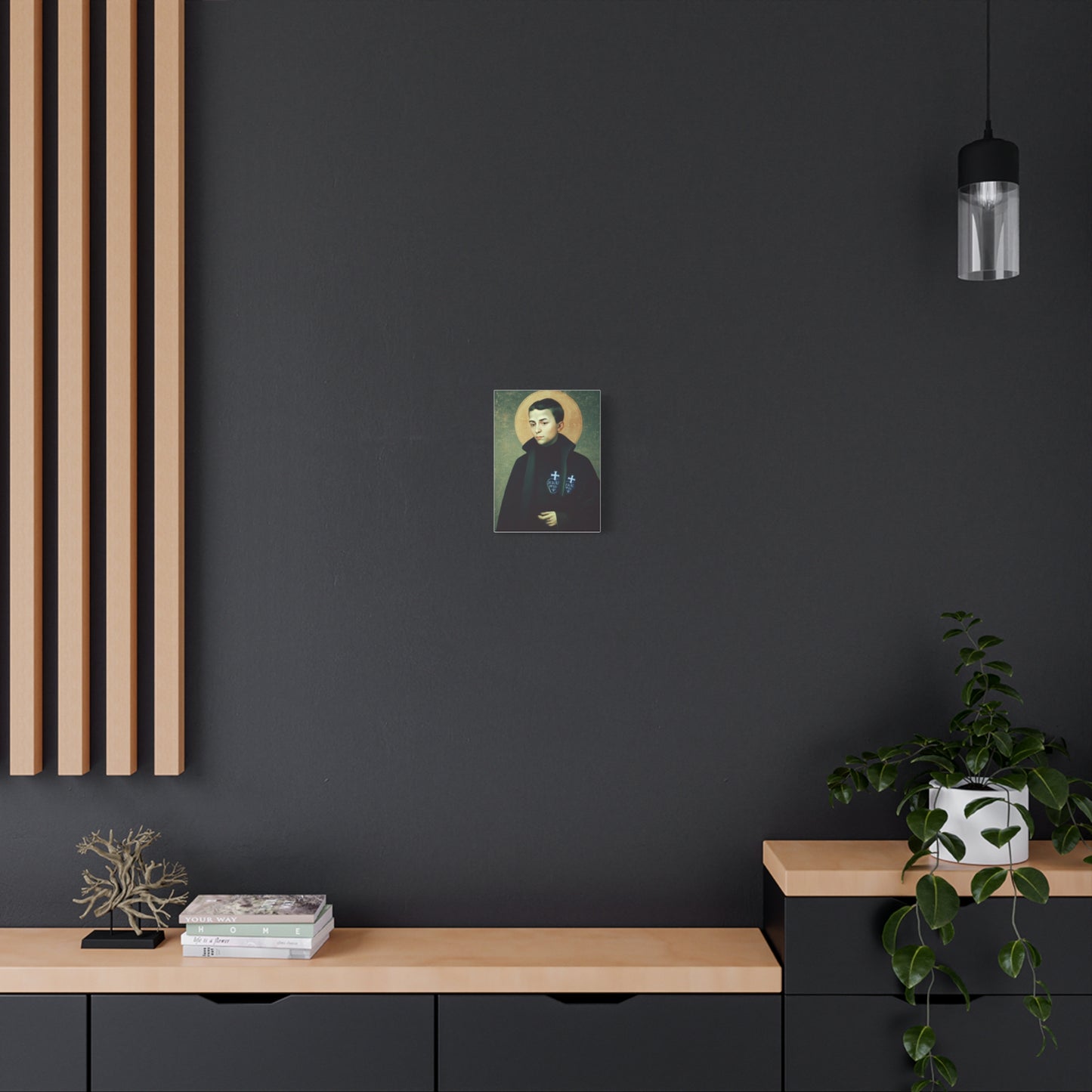 St. Gabriel Our Lady of Sorrows Catholic Canvas Wall Art, Christian Decor
