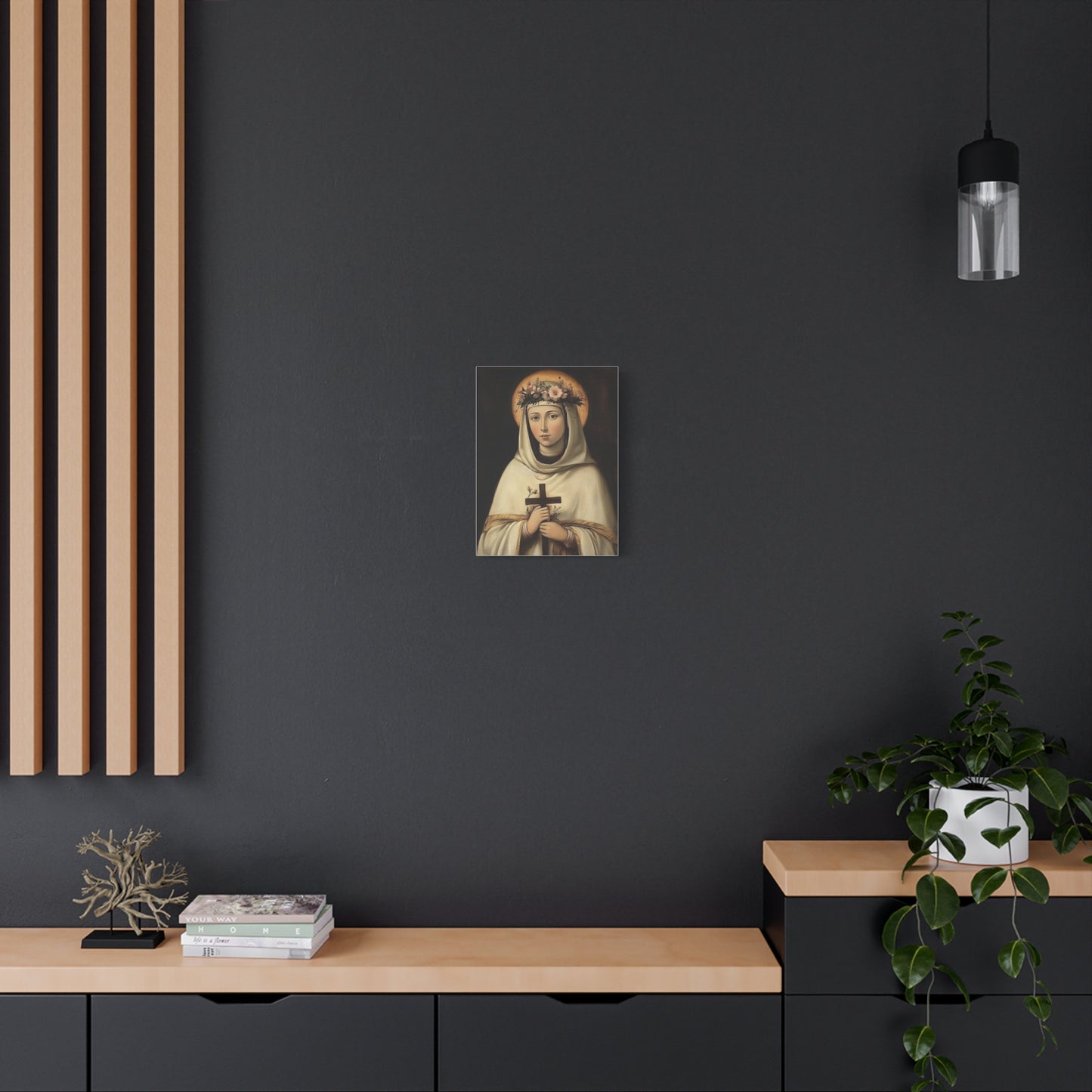 Ready To Hang - St. Rose of Lima Catholic Canvas Wall Art, Christian Decor