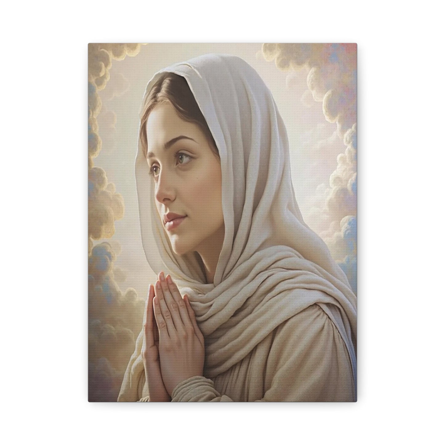 St. Bernadette Canvas Print, Catholic Decor Wall, Gift Religious Christian