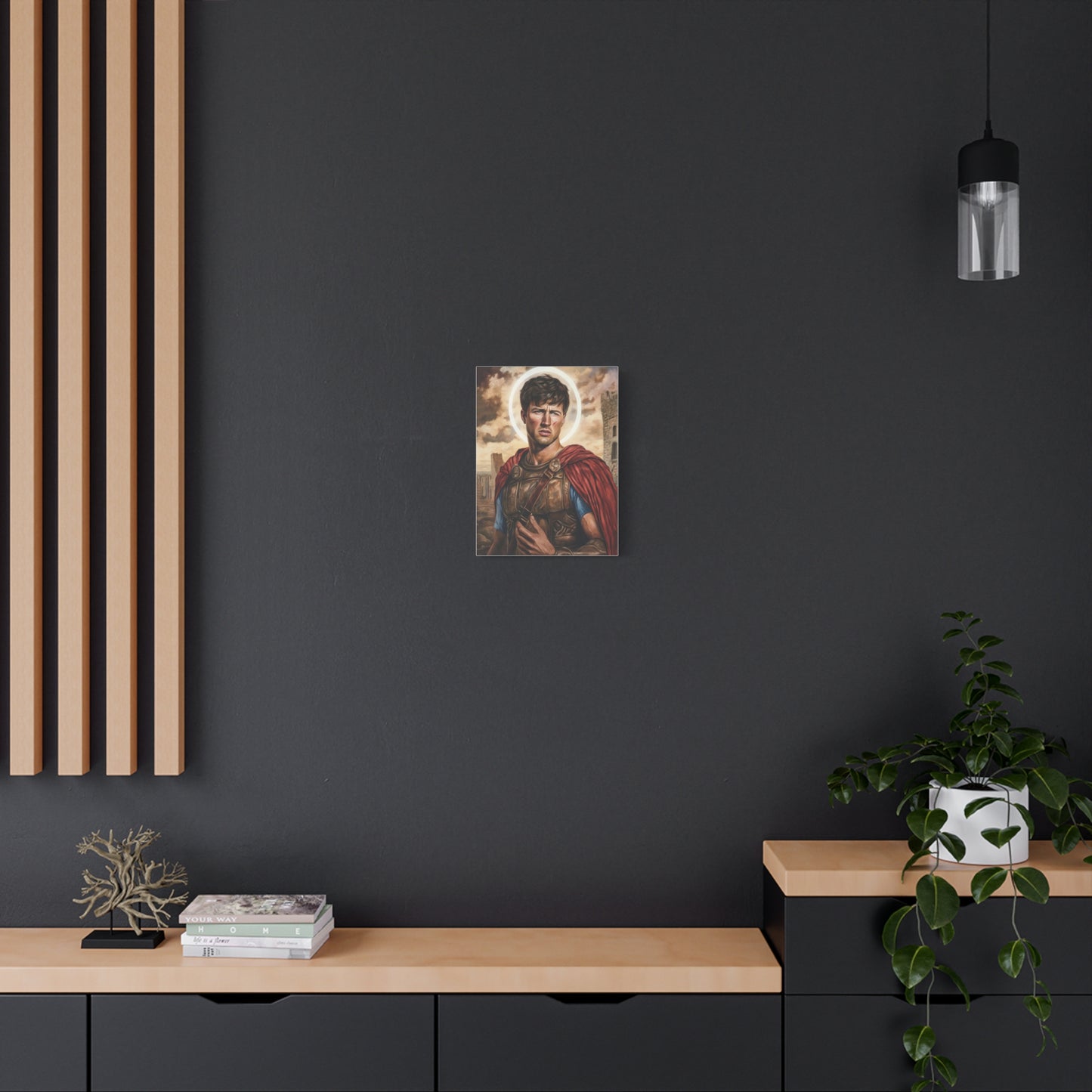 St. Expedite Catholic Canvas Wall Art, Christian Decor