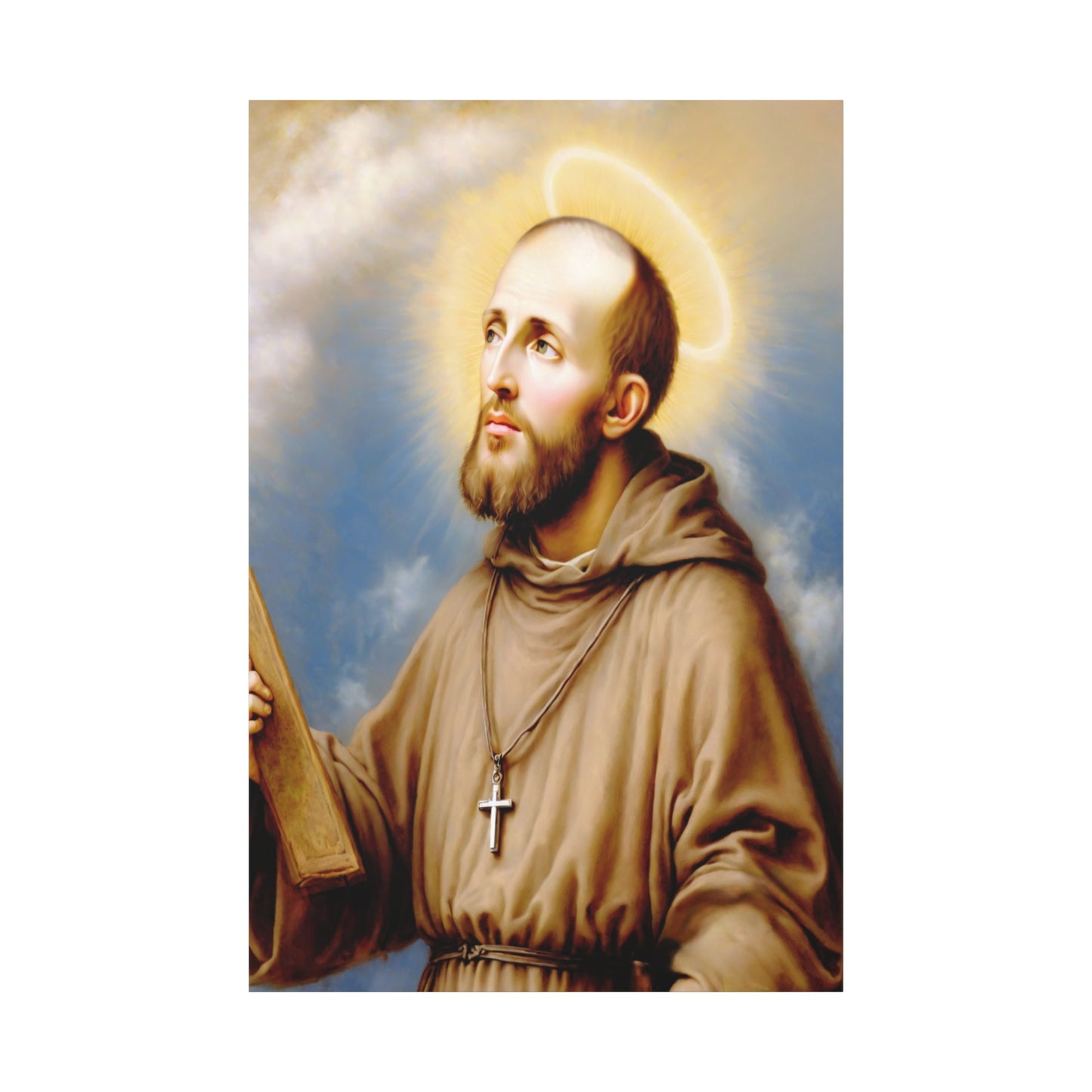 St. Francis de Sales Catholic Canvas Wall Art, Christian Decor