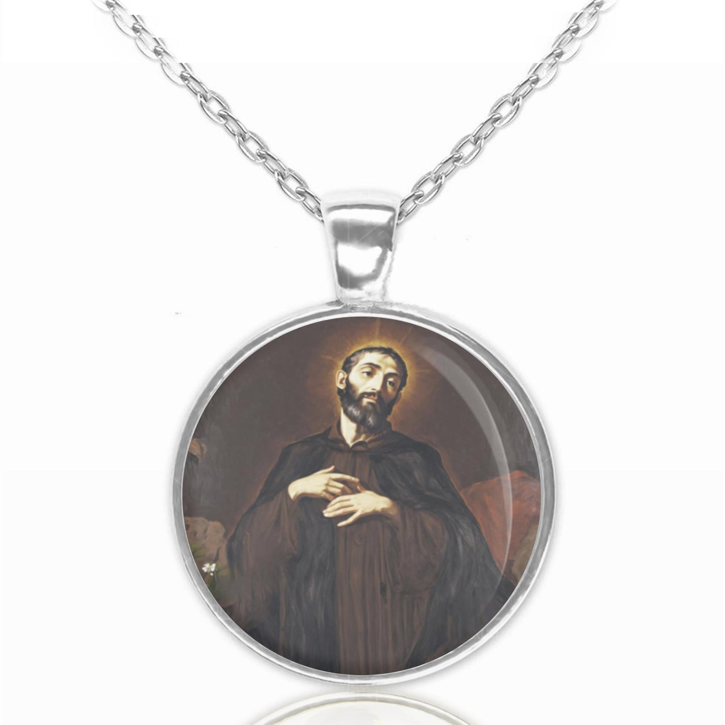 St. Jerome Emiliani Catholic Necklace Medal Pendant Christian Religious Jewelry