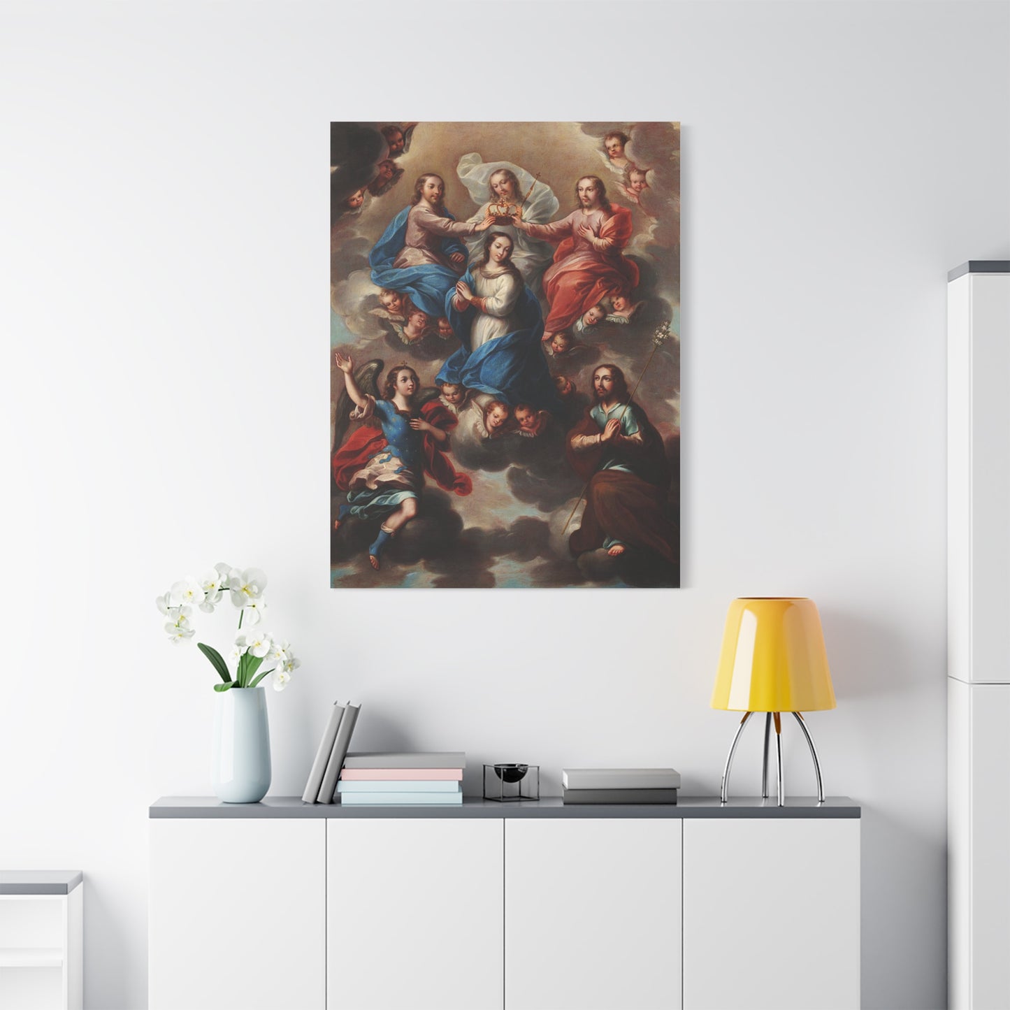 The Crowning of the Virgin Catholic HQ Print on Canvas Ready To Hang - Virgin Mary Canvas