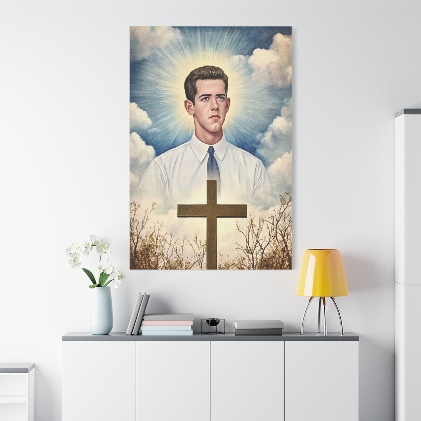 Bl. Alberto Marvelli Canvas Print, Catholic Decor Wall, Gift Religious Christian