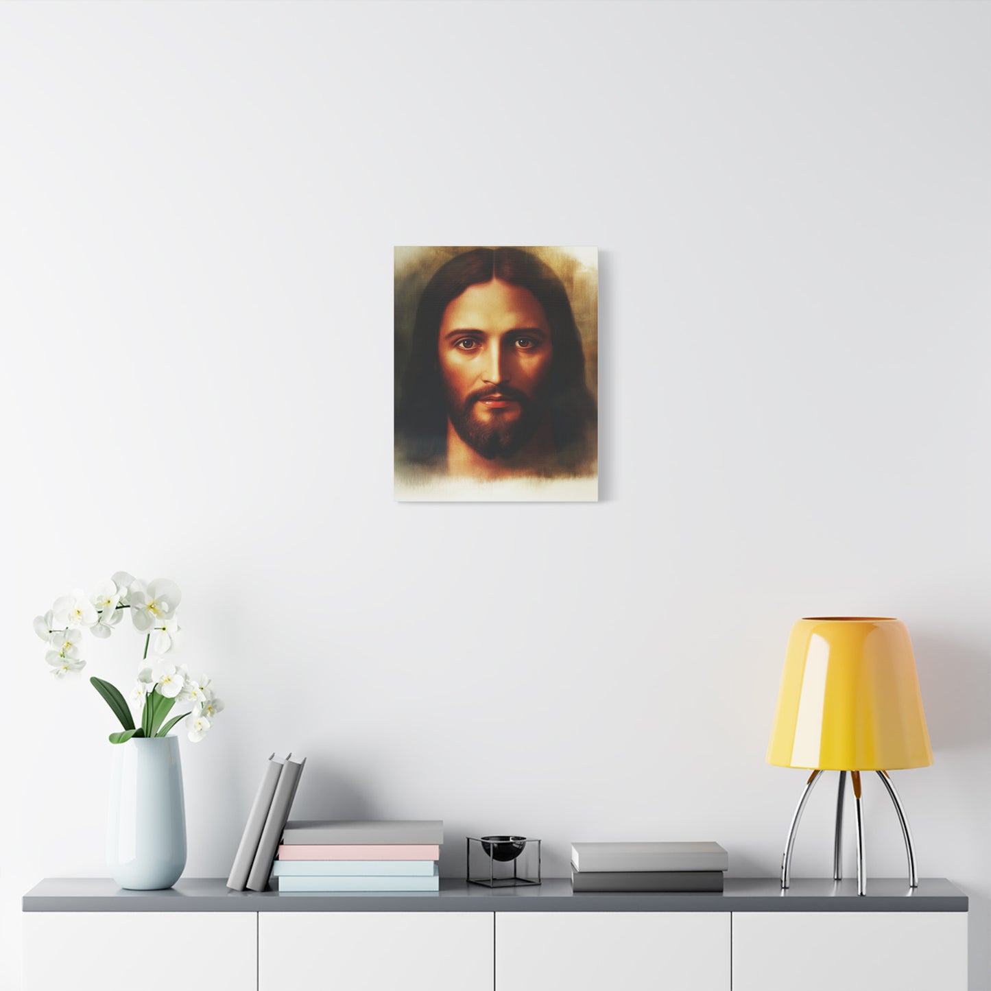 Jesus Holy Face Catholic Canvas Wall Art, Christian Decor