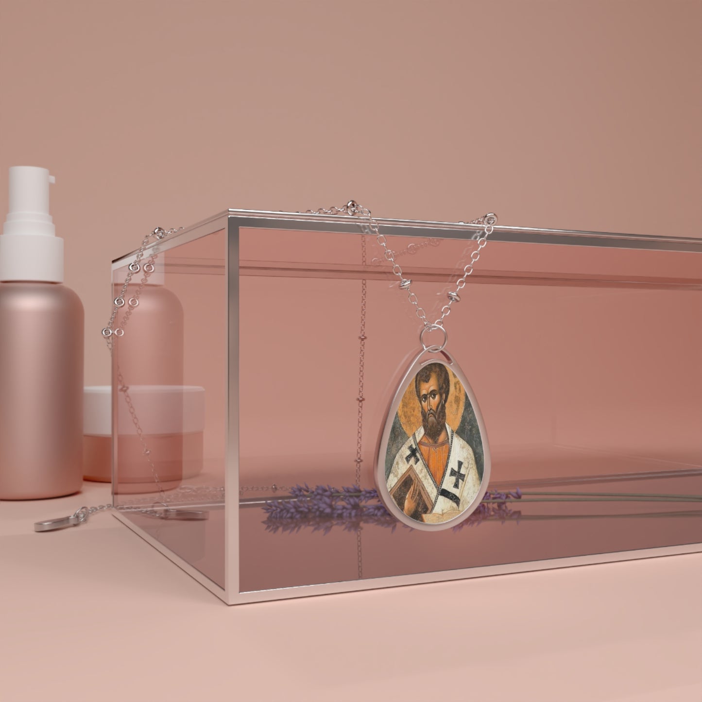 St. Andrew of Crete Necklace Drop Pendant