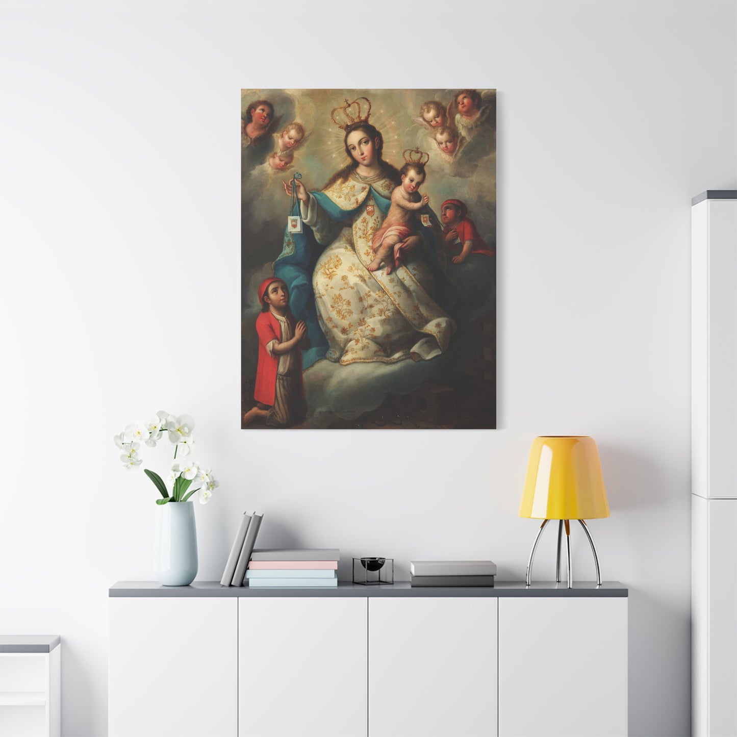 Virgin of Mercyu Catholic HQ Print on Canvas Ready To Hang - Virgin Mary Canvas