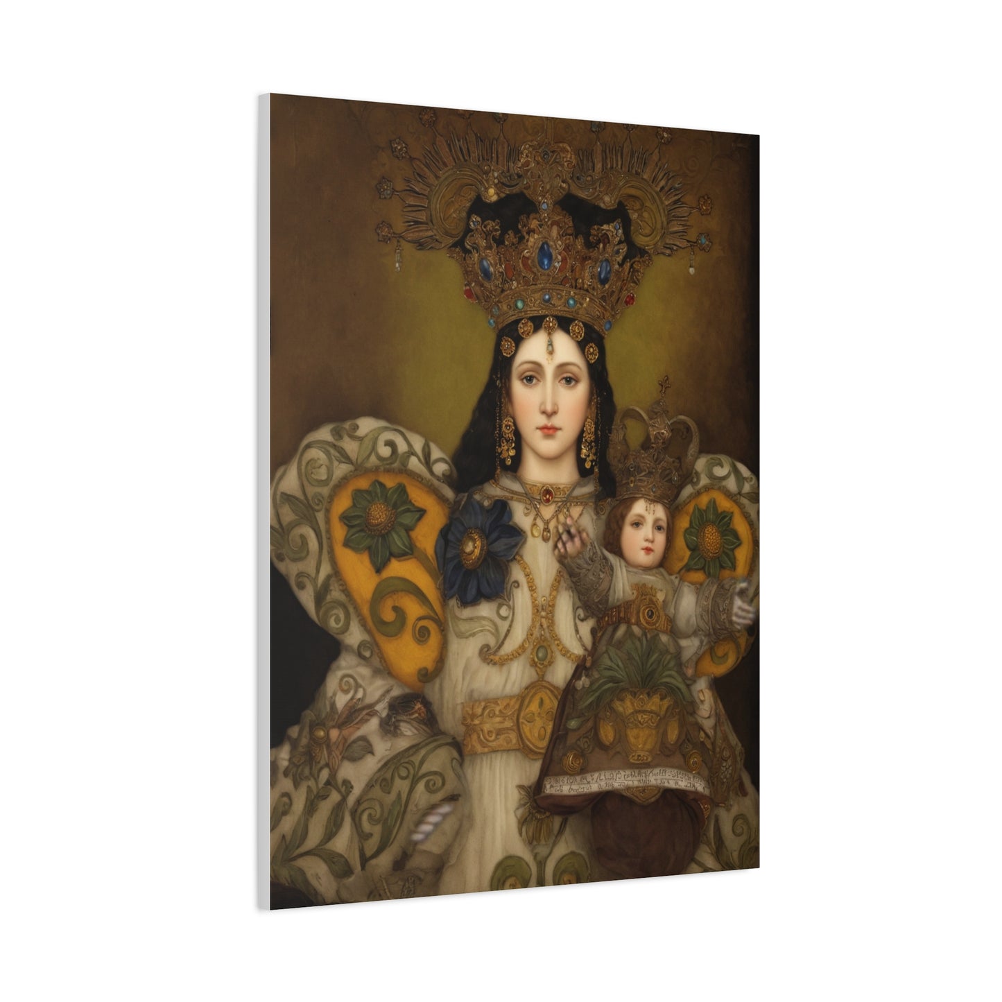 Our Lady Mary Remedies of Odlot Catholic Canvas Wall Art, Christian Decor