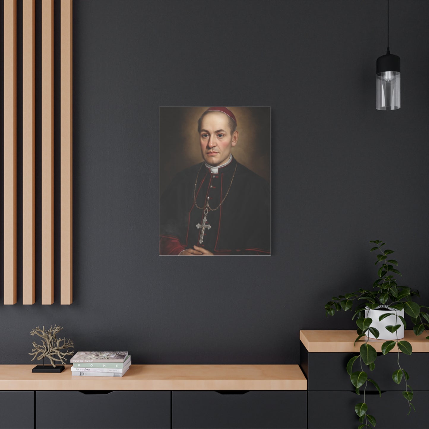 St. Anthony Mary Claret Canvas Print, Catholic Decor Wall, Gift Religious Christian