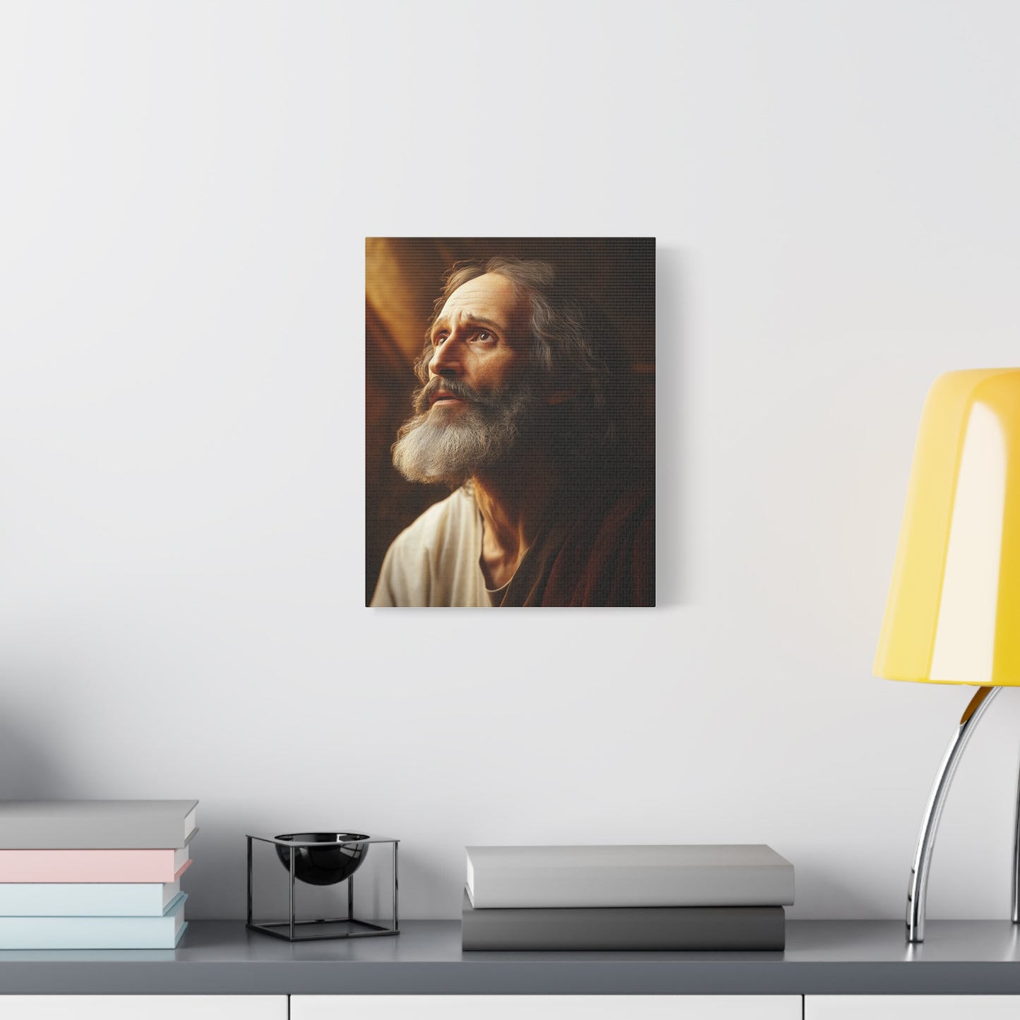 St. Matthew Apostle and Evangelist Catholic Canvas Wall Art, Christian Decor