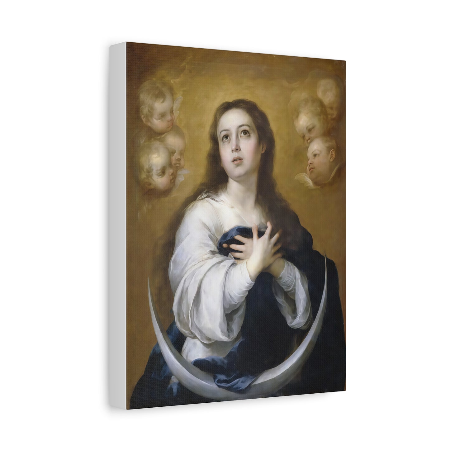 Ready to Hang - Immaculate Conception Virgin Mary Catholic Canvas Wall Art, Christian Decor
