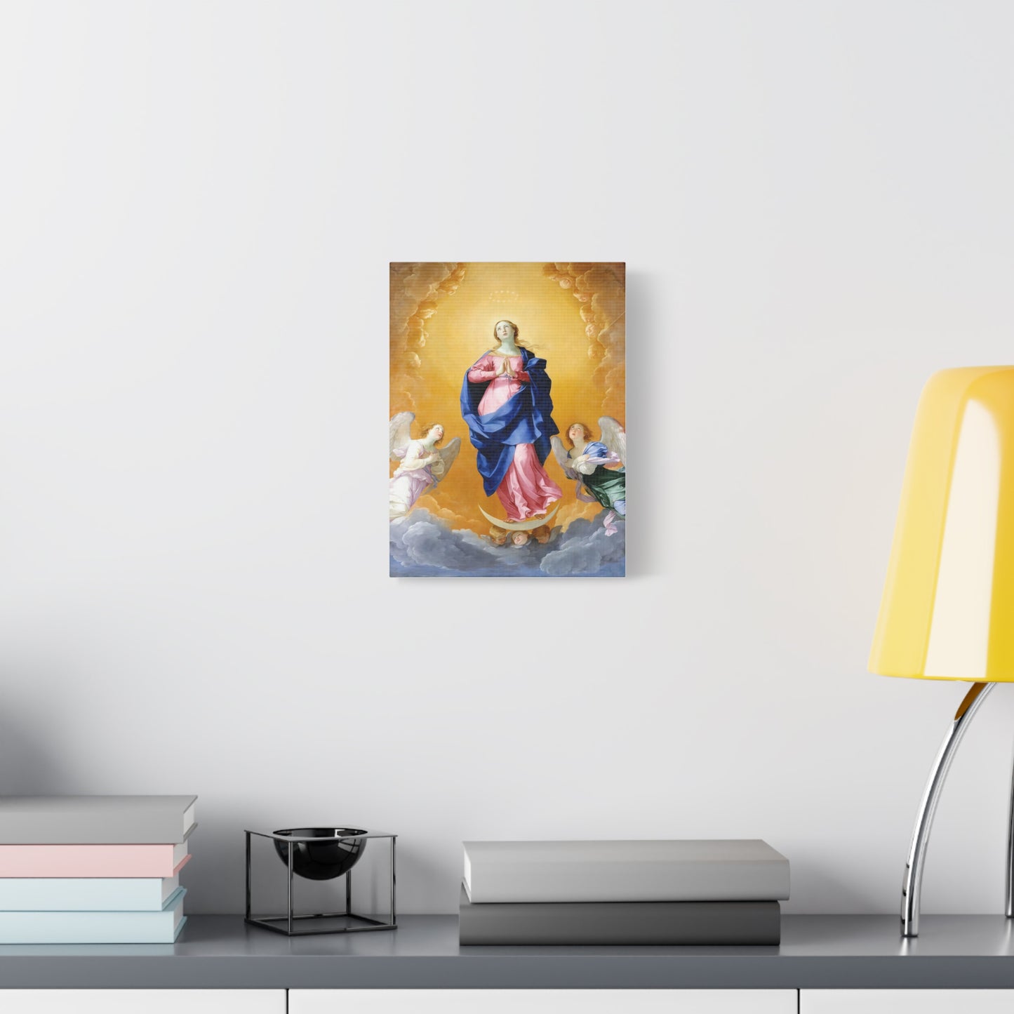 Ready To Hang - Mother Mary Immaculate Conception Our Lady Catholic Canvas Wall Art, Christian Decor