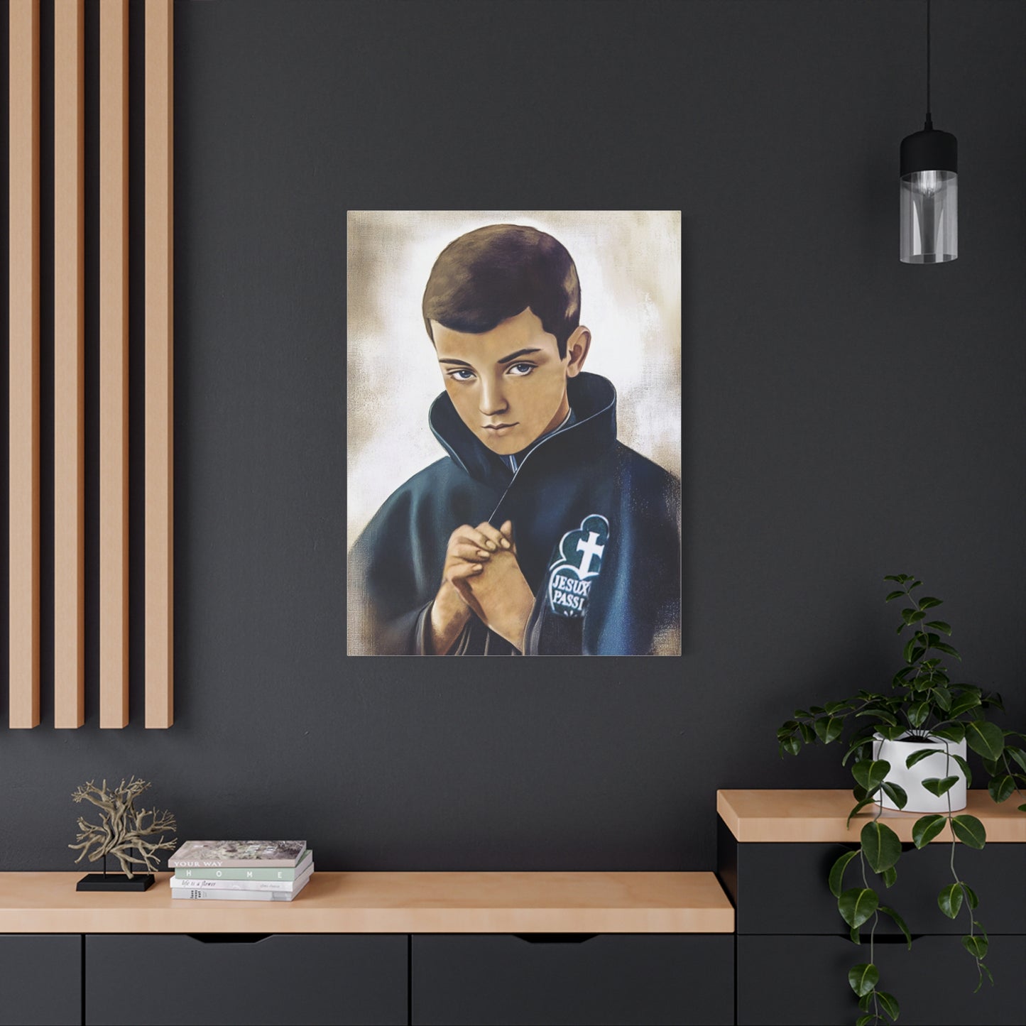 St. Gabriel Our Lady of Sorrows Catholic Canvas Wall Art, Christian Decor